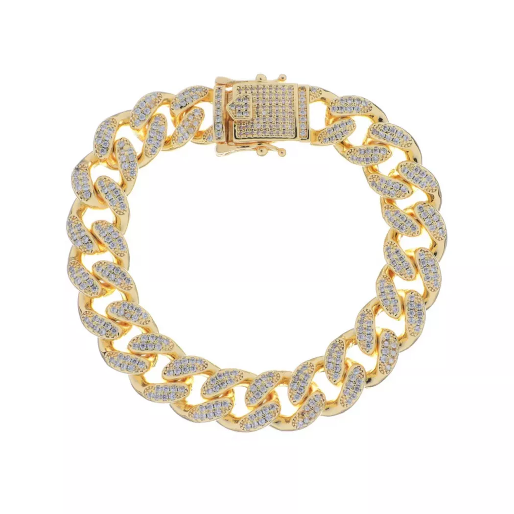 Amen - Armband, Men Steel, 20cm, Goldfarben