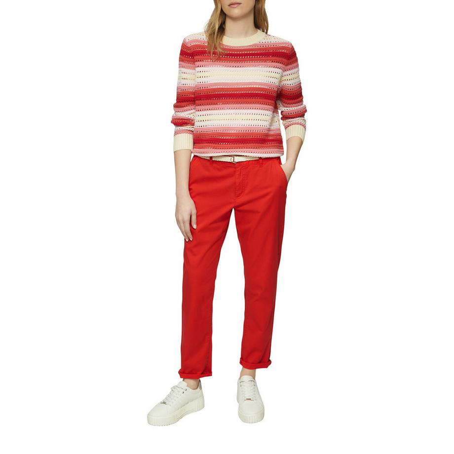 S. Oliver Red Label Pantalon Chino avec Ceinture Tressée  