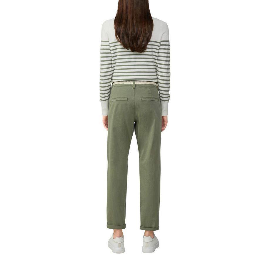 S. Oliver Red Label Pantalon Chino avec Ceinture Tressée  