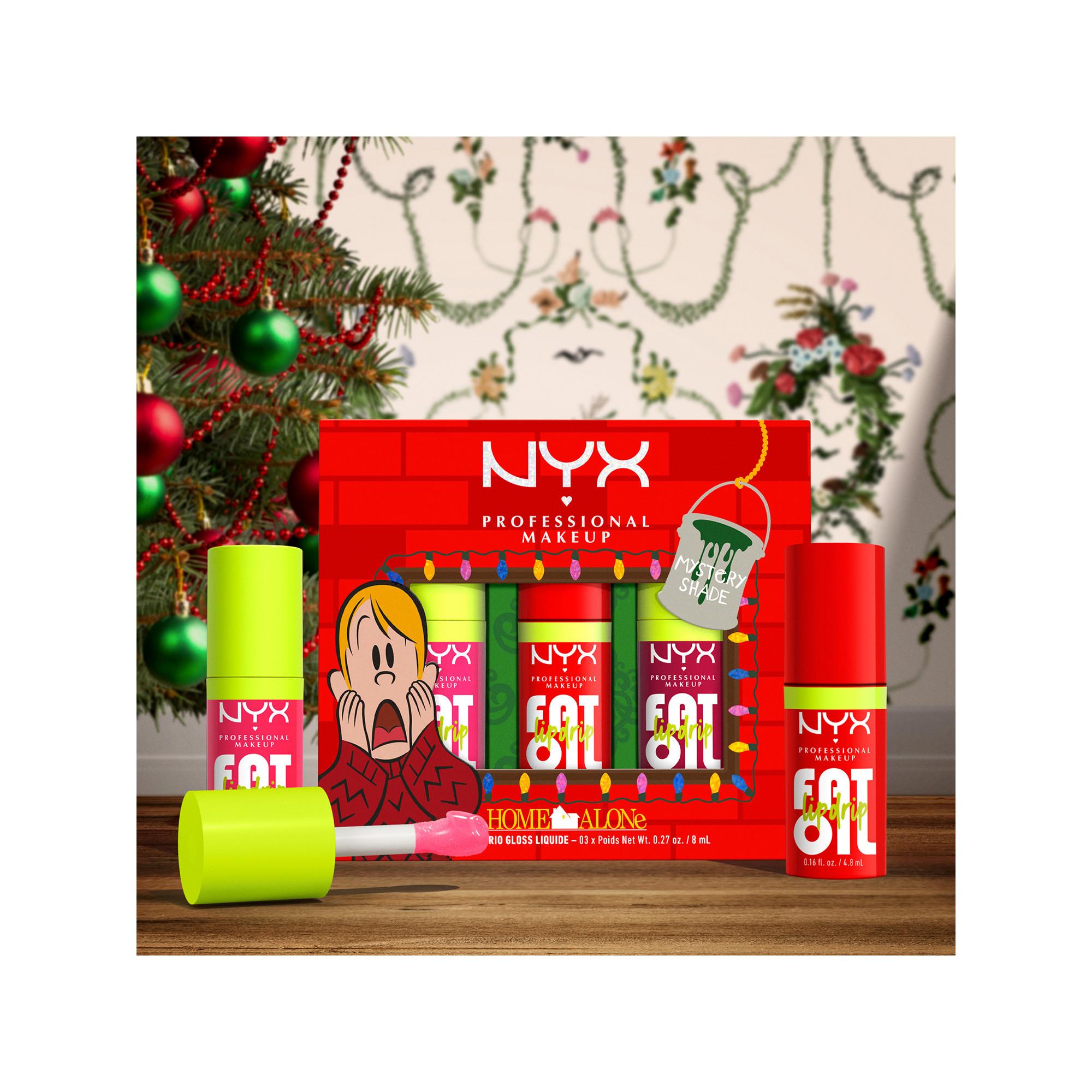 NYX-PROFESSIONAL-MAKEUP Home Alone Fat Oil Lip Drip Trio 