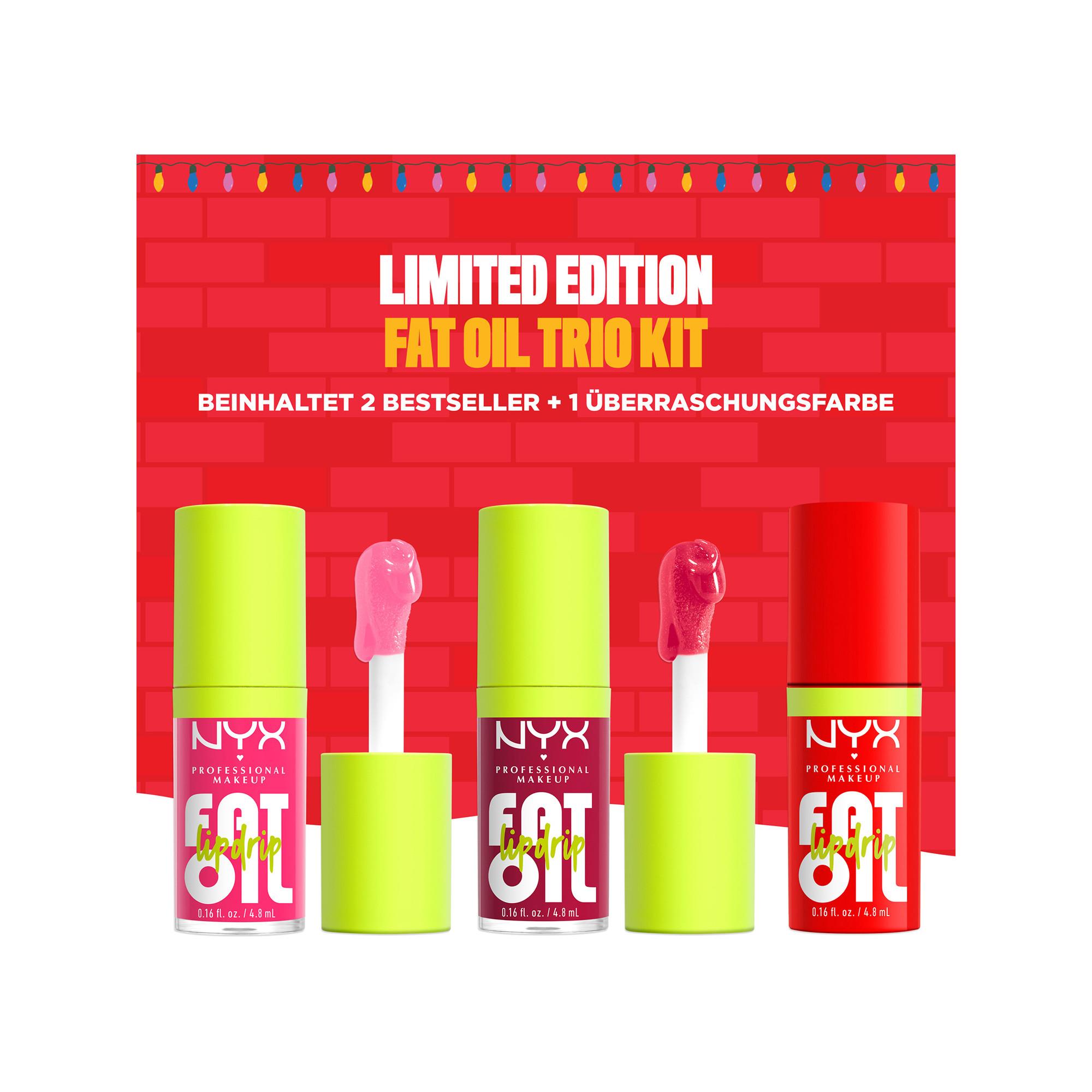 NYX-PROFESSIONAL-MAKEUP Home Alone Fat Oil Lip Drip Trio 