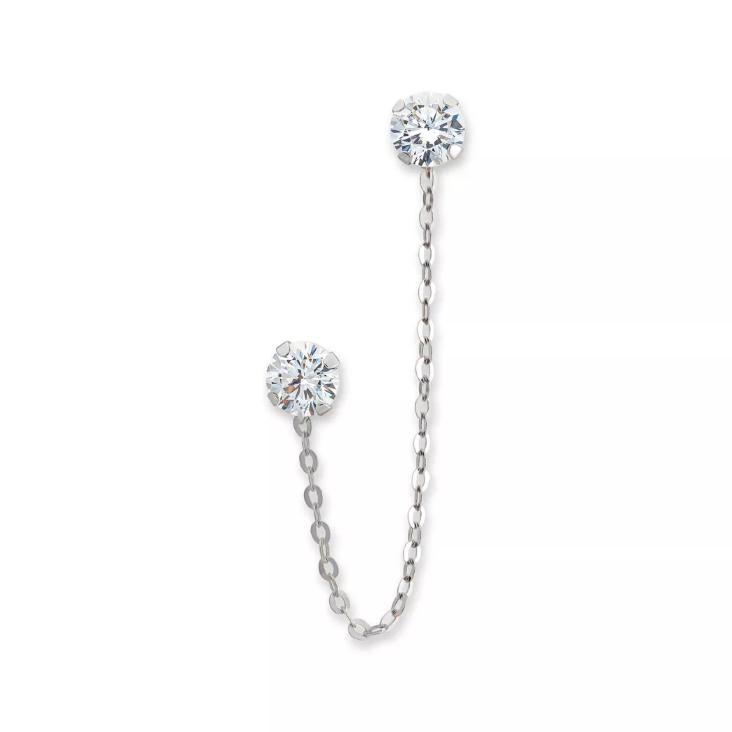 Studio Marquise - Ohrringe, One Size, Weissgold