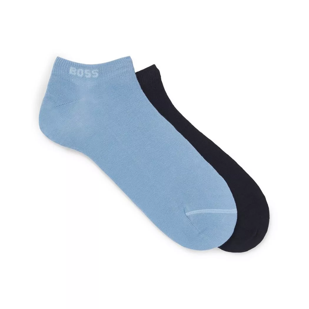 Boss - Duopack, Sneaker Socken, für Herren, Hellblau, Größe 43-46