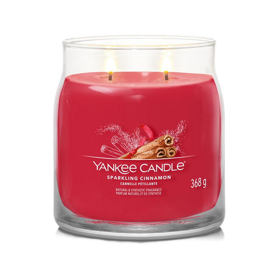 YANKEE CANDLE Bougie parfumée en verre Sparkling Cinnamon 