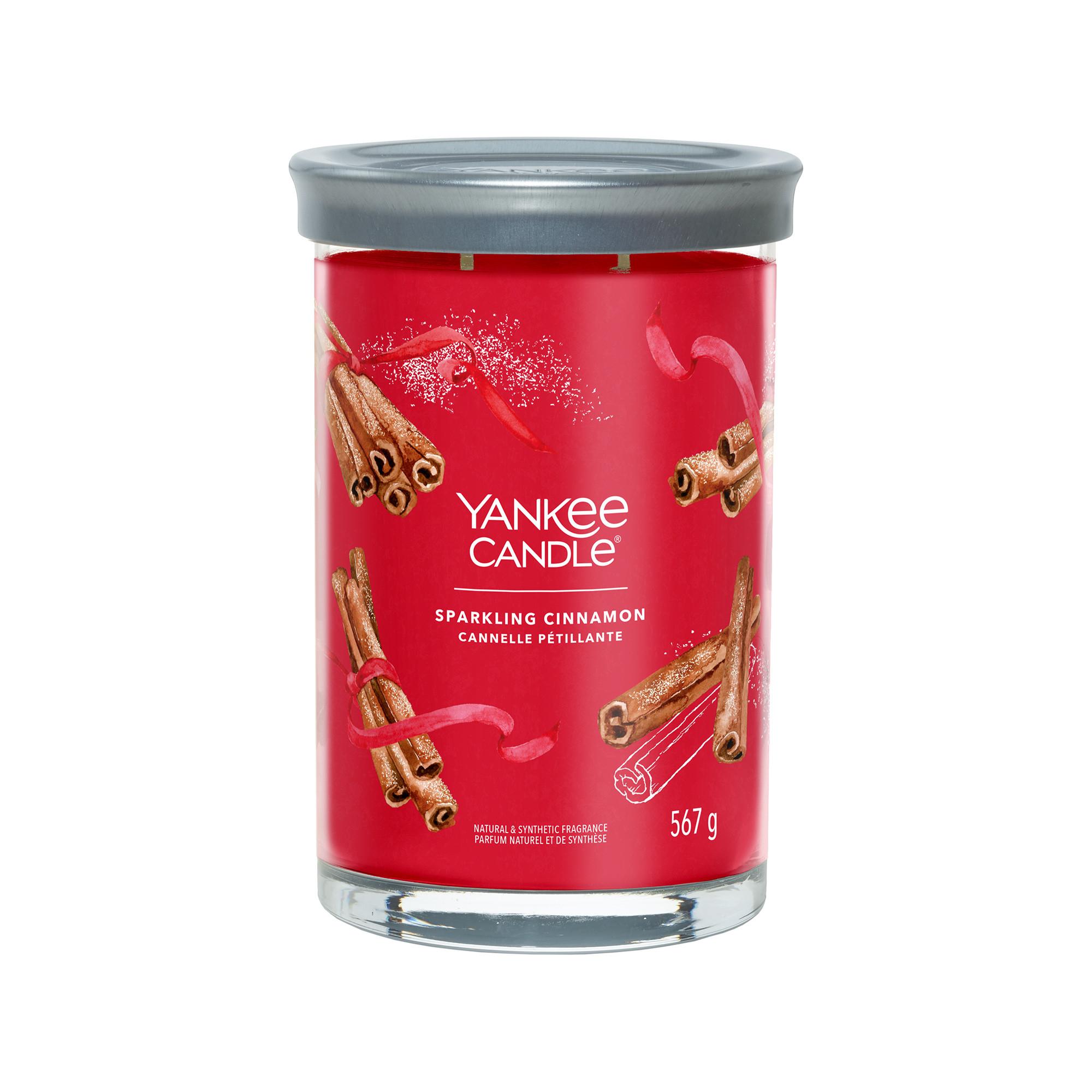 YANKEE CANDLE Candela profumata in vetro Sparkling Cinnamon 