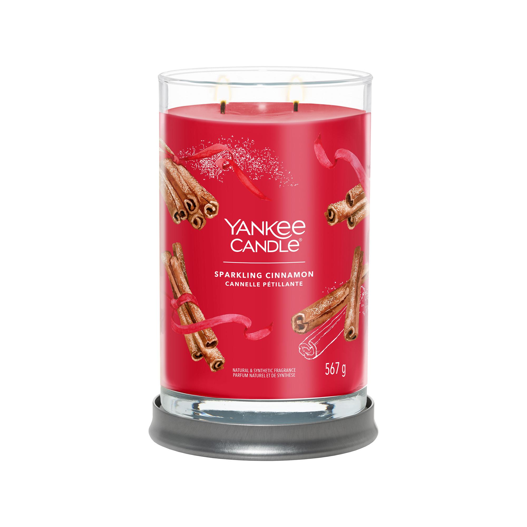 YANKEE CANDLE Candela profumata in vetro Sparkling Cinnamon 