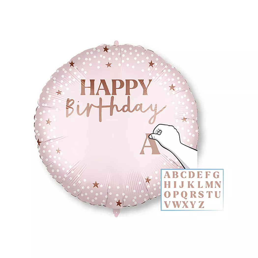 Procos - Folienballon Personalisiert Rosa