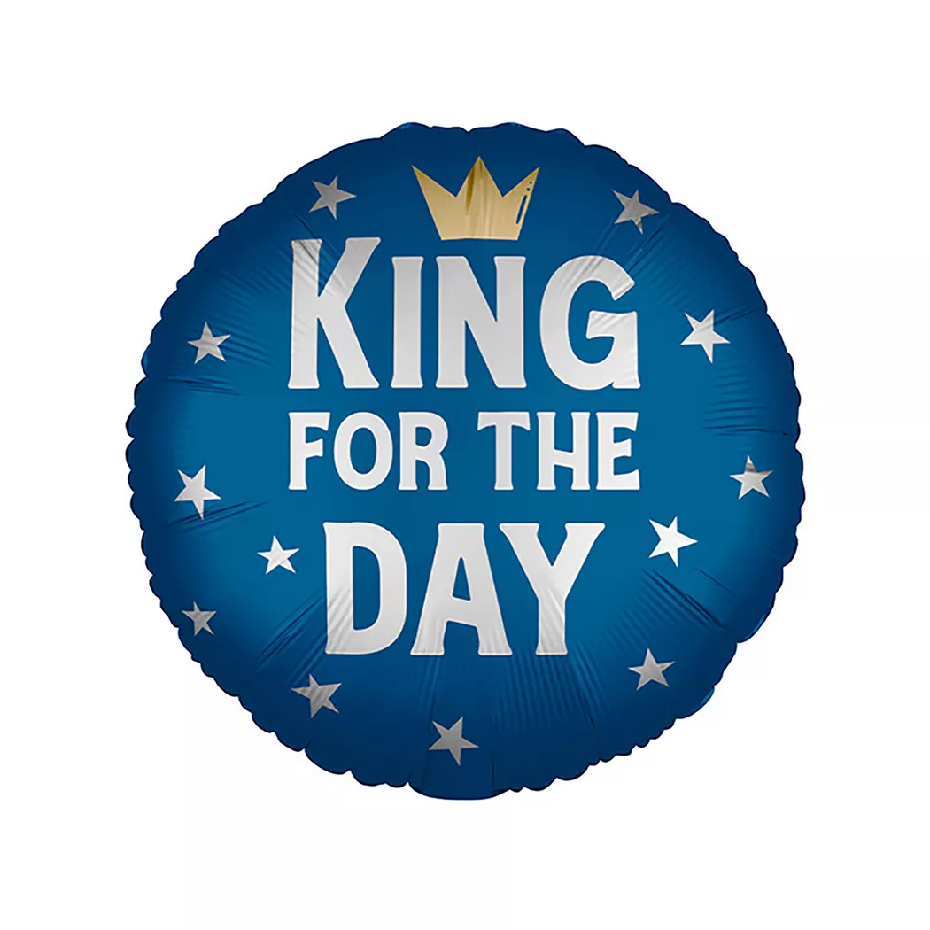 Procos - Folienballon King, 45cm, Blau
