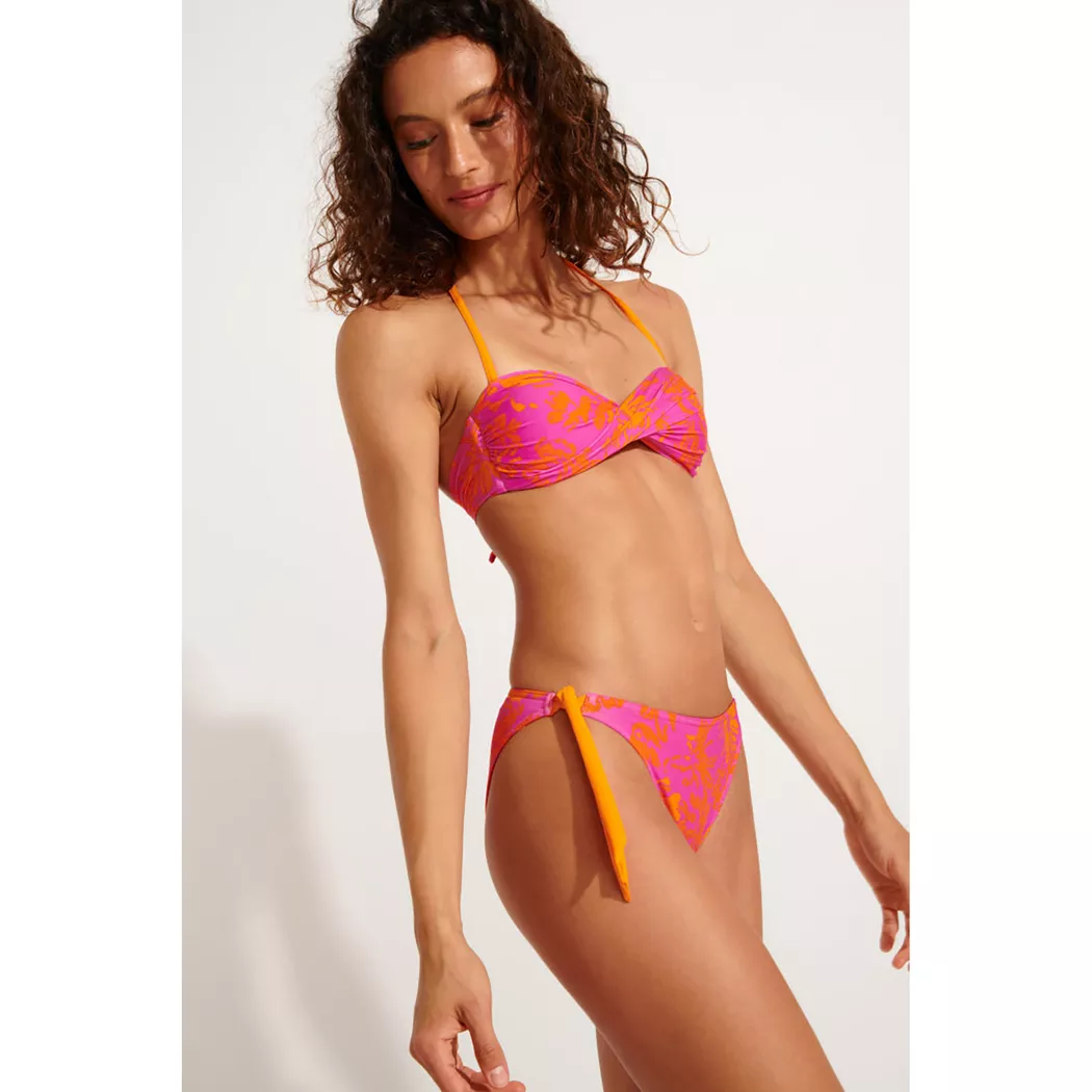 Banana Moon Althea Bandeau Bikini Top Fuchsia L