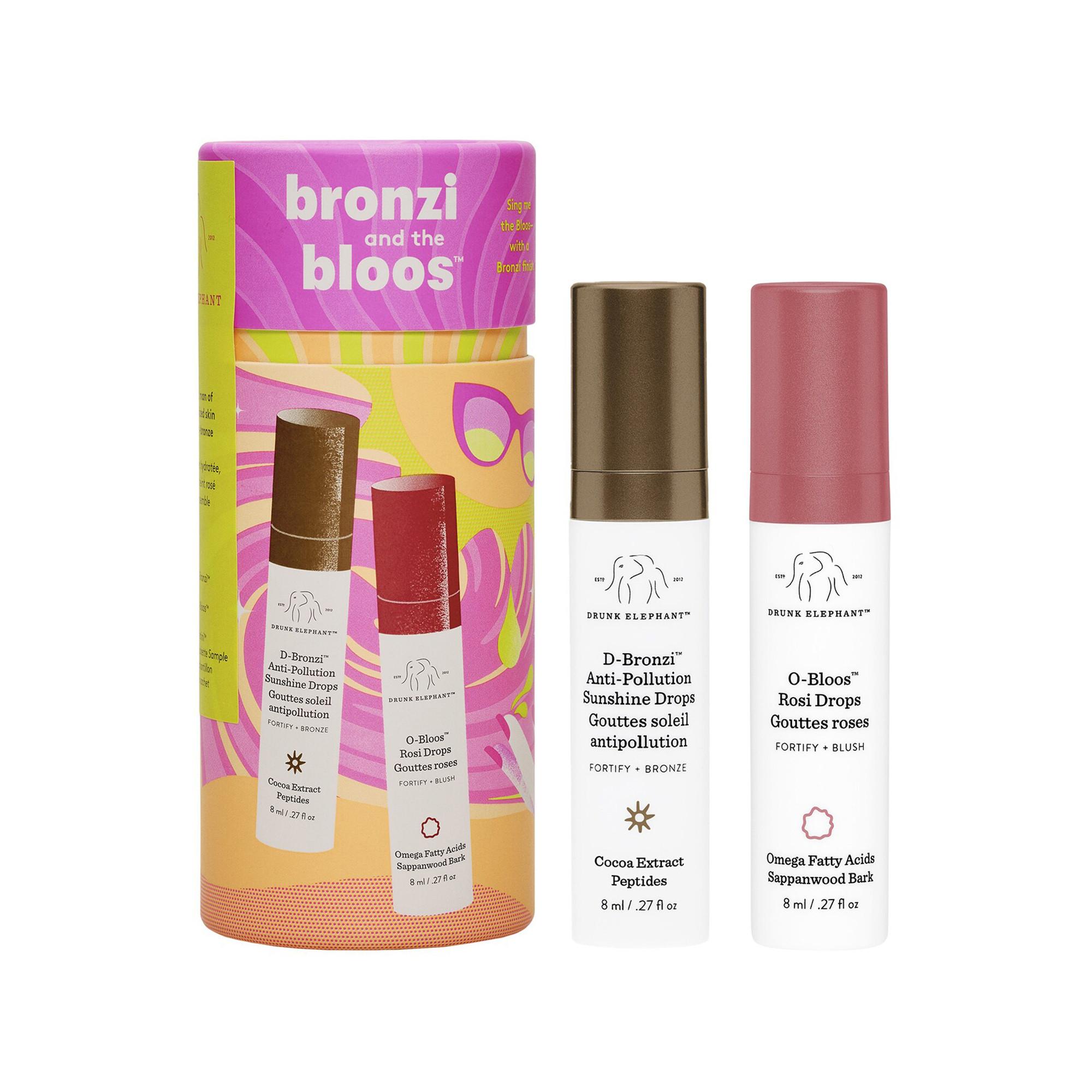 DRUNK ELEPHANT  Bronzi and the bloos™ - Set per la cura del viso con siero bronzer e rosato 