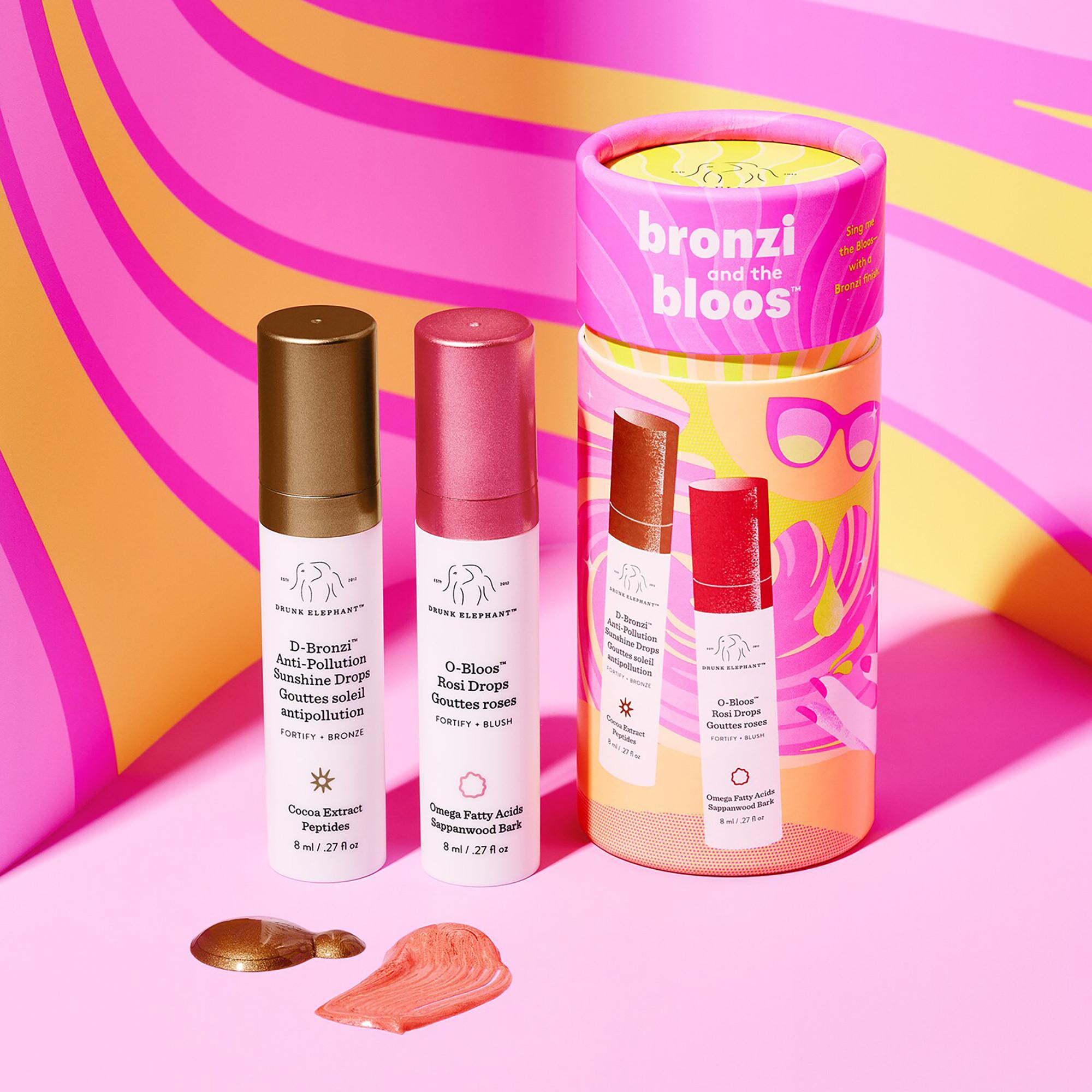 DRUNK ELEPHANT  Bronzi and the bloos™ - Coffret soin visage avec sérum bronzant et sérum rosé 