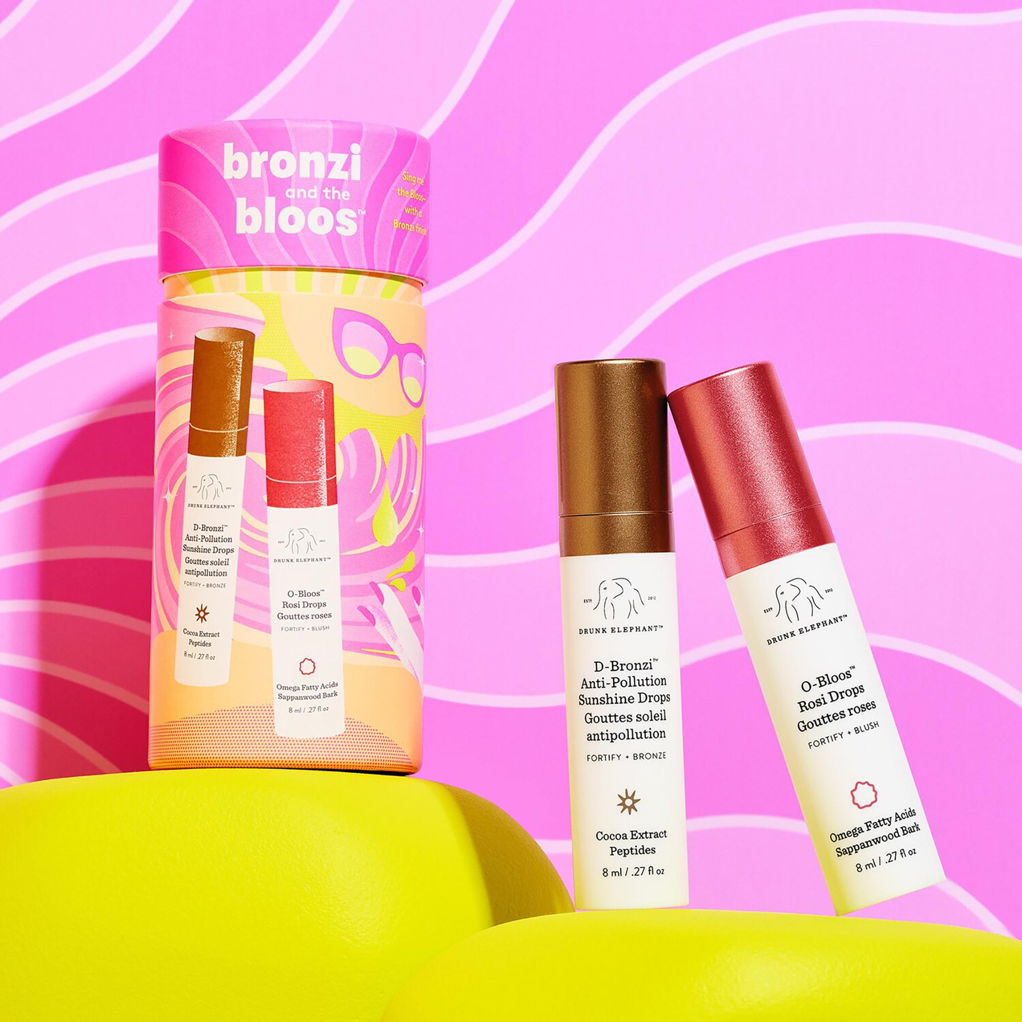 DRUNK ELEPHANT  Bronzi and the bloos™ - Set per la cura del viso con siero bronzer e rosato 