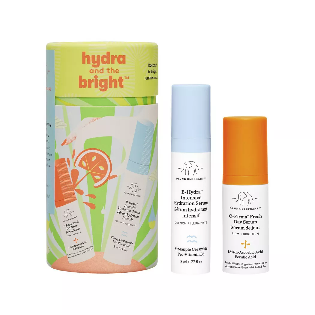 DRUNK ELEPHANT - Hydra and the bright™ - Pflegeset mit 2 Seren in Reisegrösse, Set