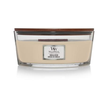 WoodWick Candela nel bicchiere Vanilla Bean 