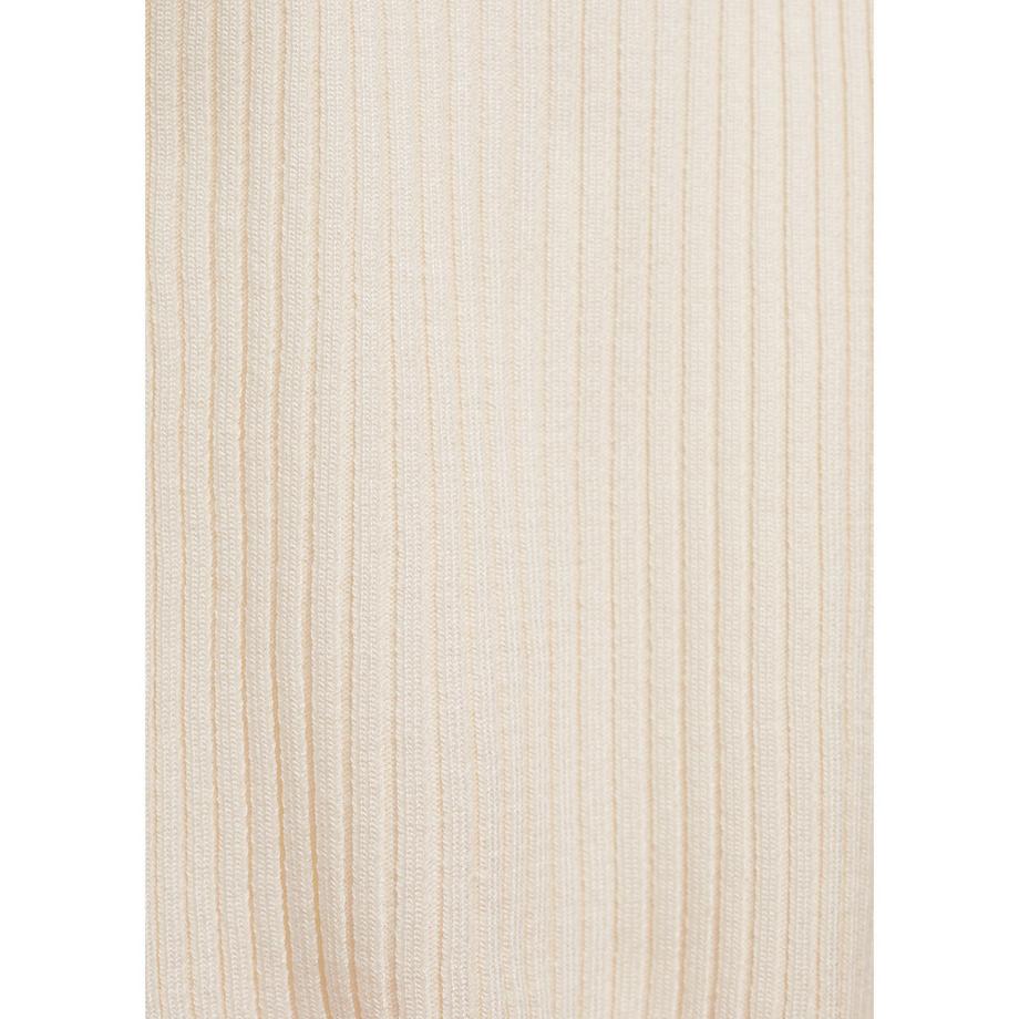 MANGO BACALL Pull-over Tricot Côtelé Manches Courtes  