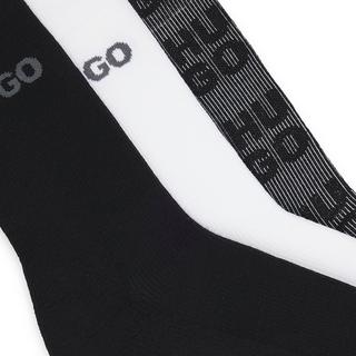 HUGO 3P QS LOGO RIB CC Triopack, wadenlange Socken 