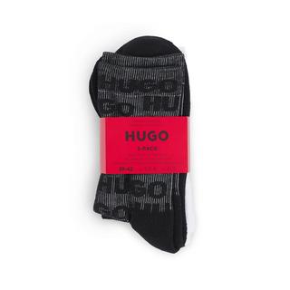 HUGO 3P QS LOGO RIB CC Triopack, wadenlange Socken 