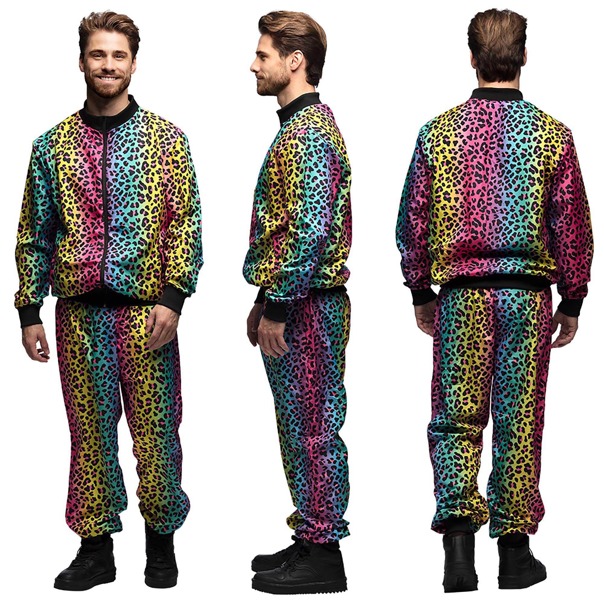 BOLAND  Trainingsanzug Regenbogen Leopard Grösse XXL 