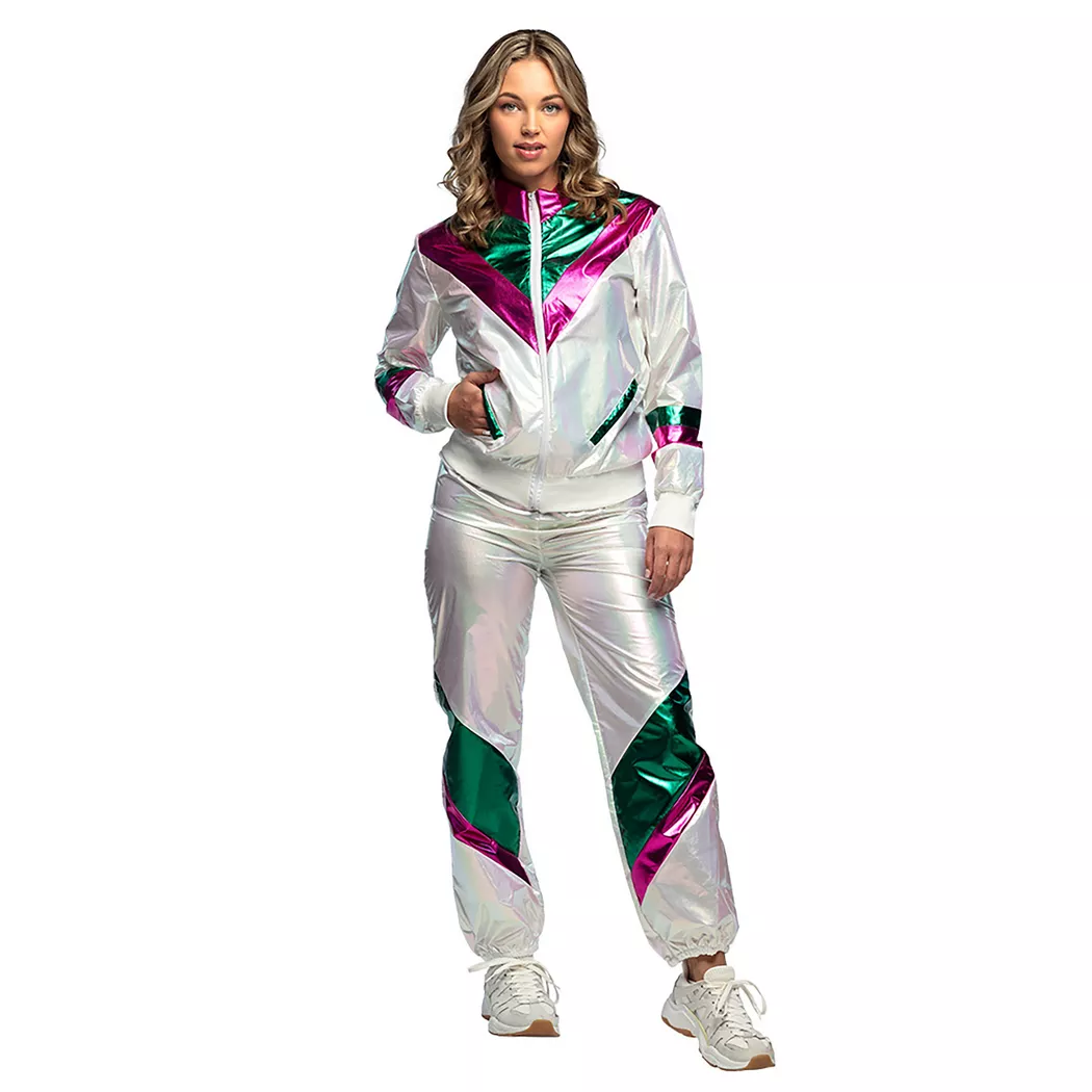 Boland - Trainingsanzug Holographic Grösse M, für Damen, Weiss, Größe M