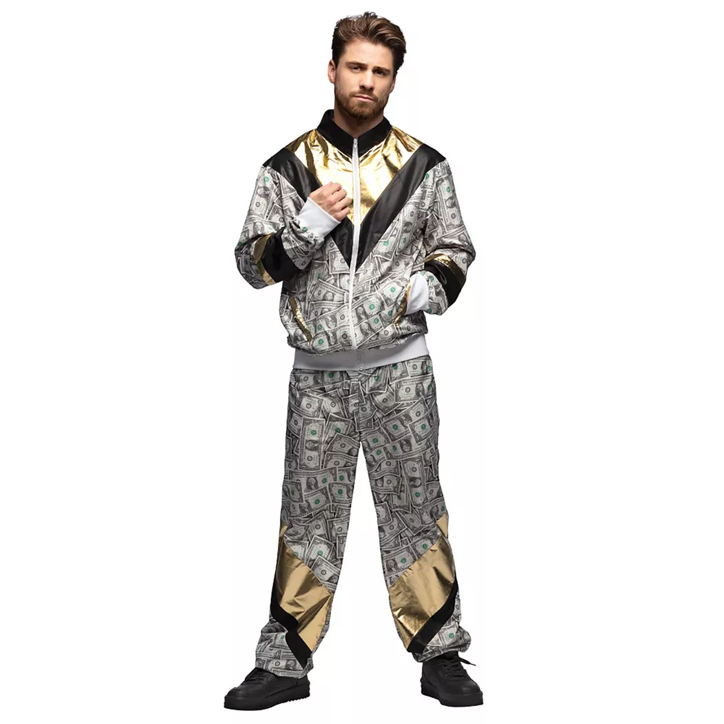 Boland - Trainingsanzug Dollar Dude Grösse L, für Herren, Multicolor, Größe L
