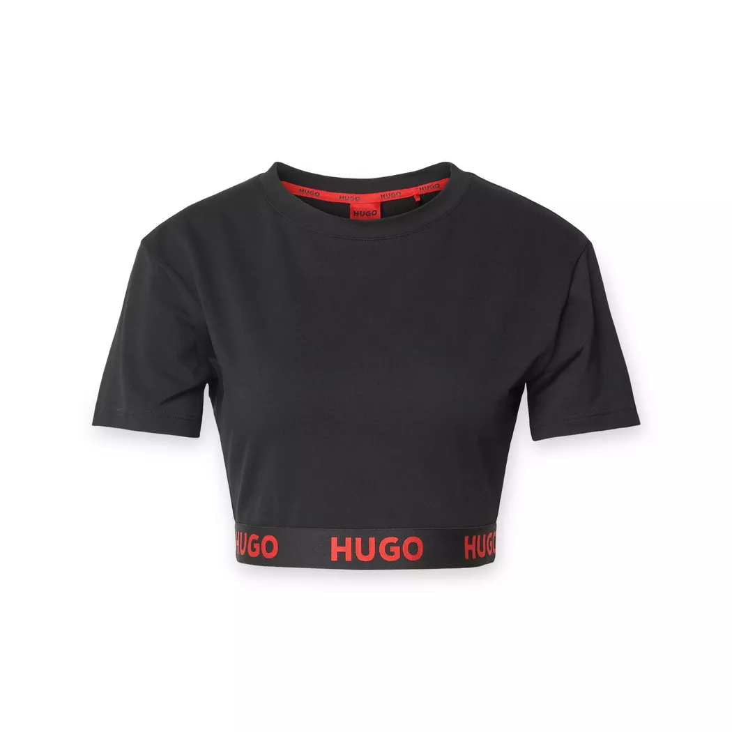 Hugo T-shirt à Manches Courtes Sporty Logo 10262204 Black XL Femme