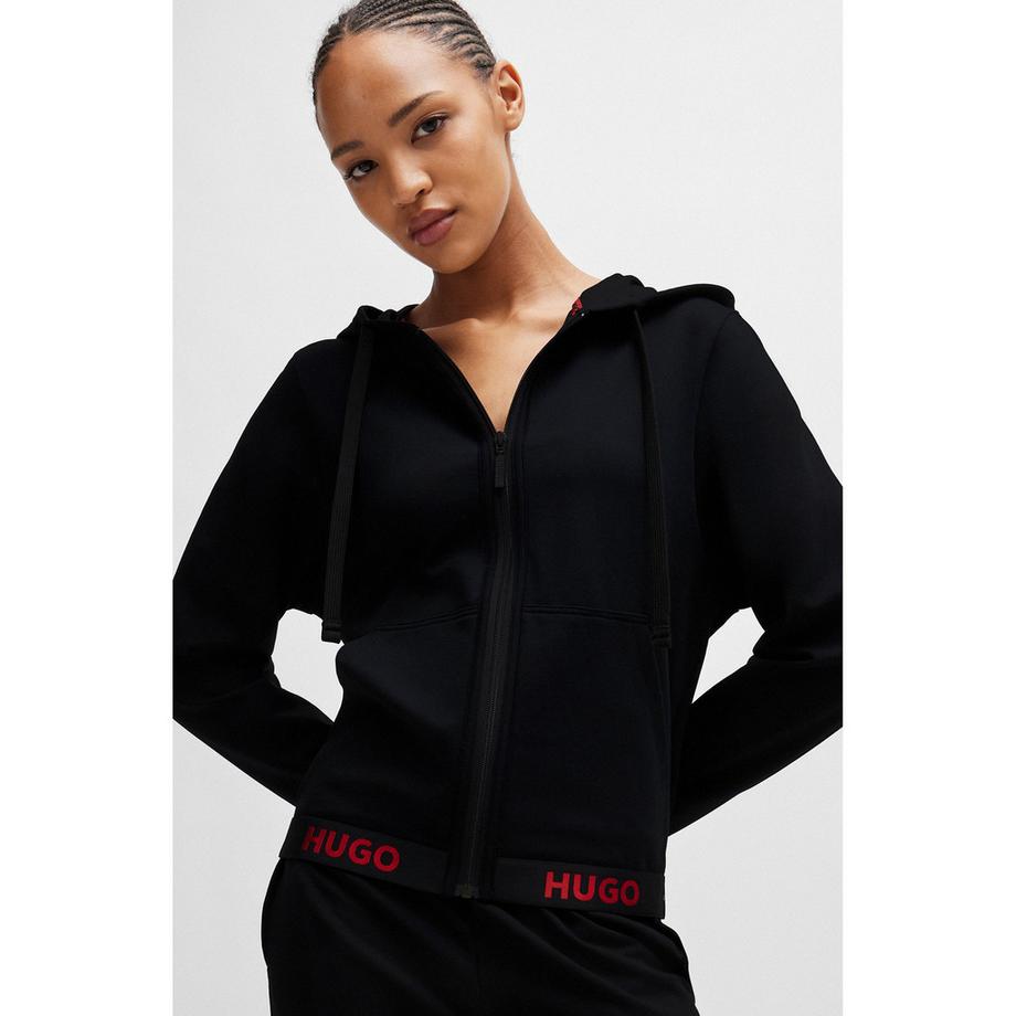 HUGO Sporty Logo Full Zip Hoodie  