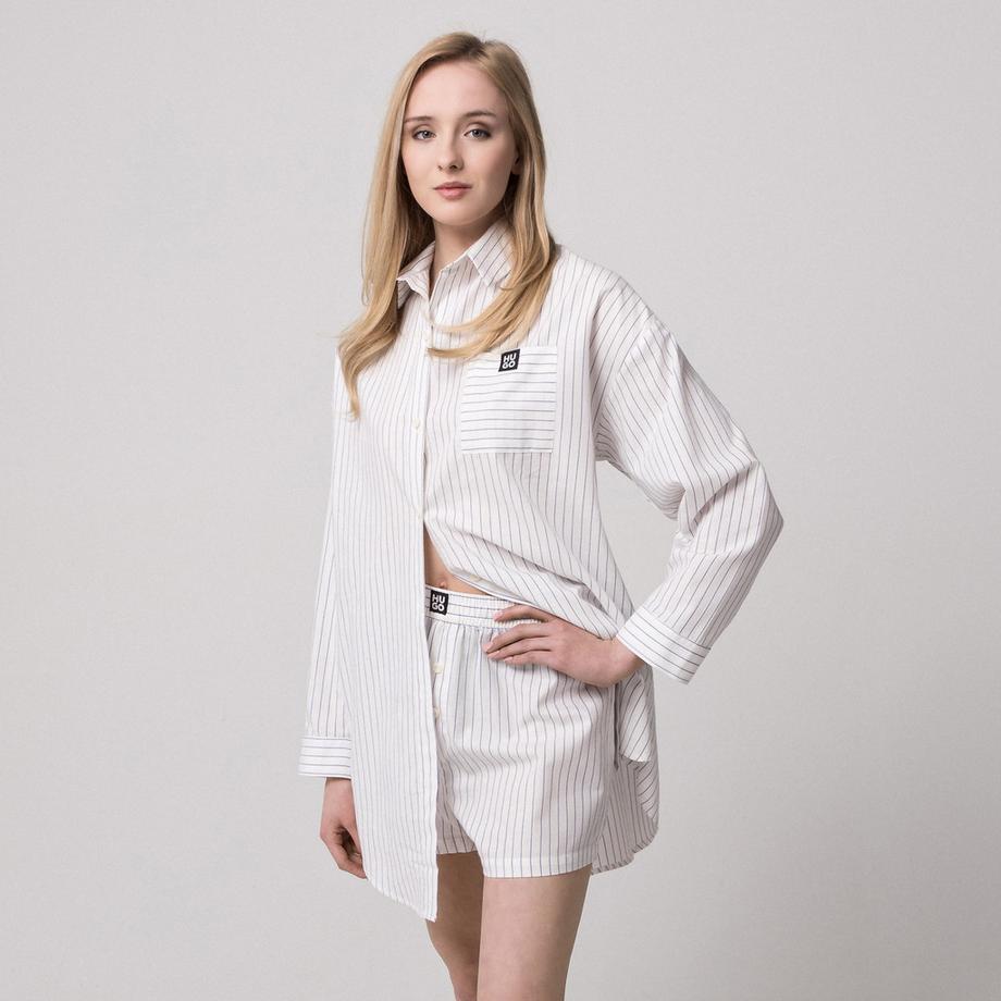 HUGO Camicia da notte a righe  