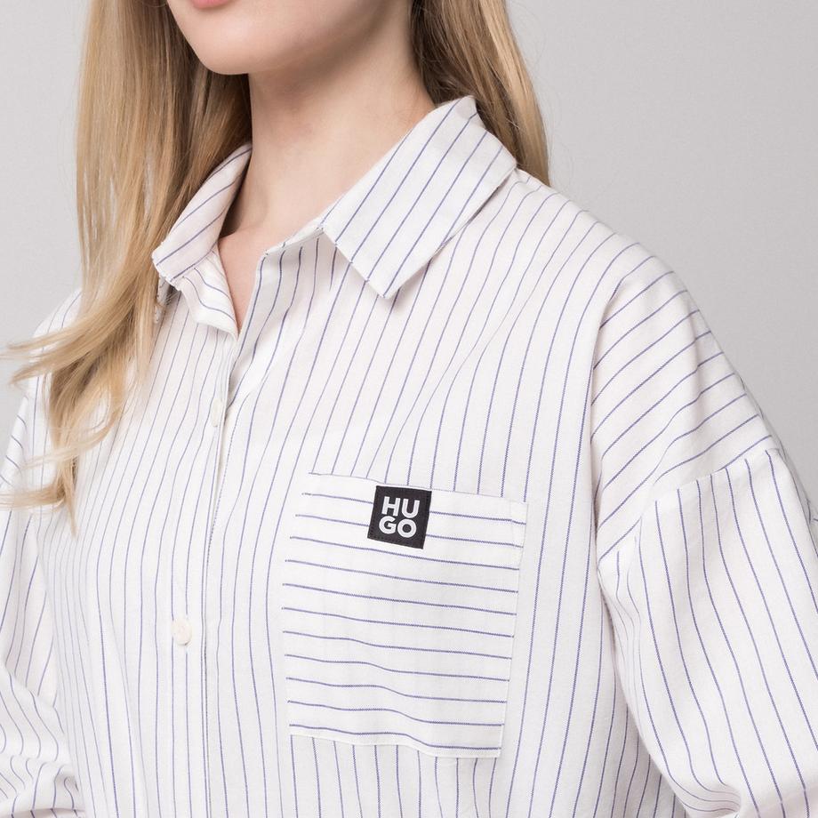 HUGO Camicia da notte a righe  