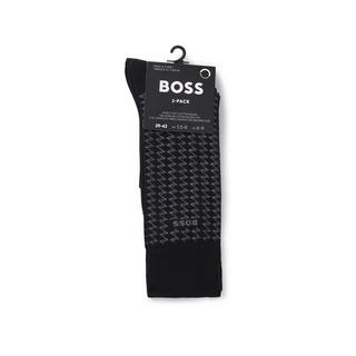 BOSS 2P RS Minipattern CC Lot de 2 paires de chaussettes, hauteur mollet 