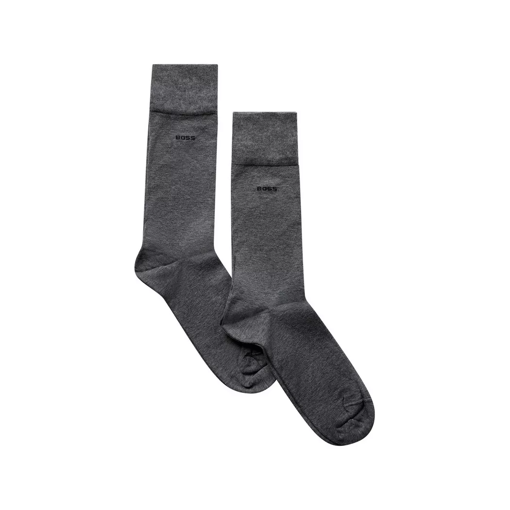 Boss - Duopack, wadenlange Socken, für Herren, Grau, Größe 39-42