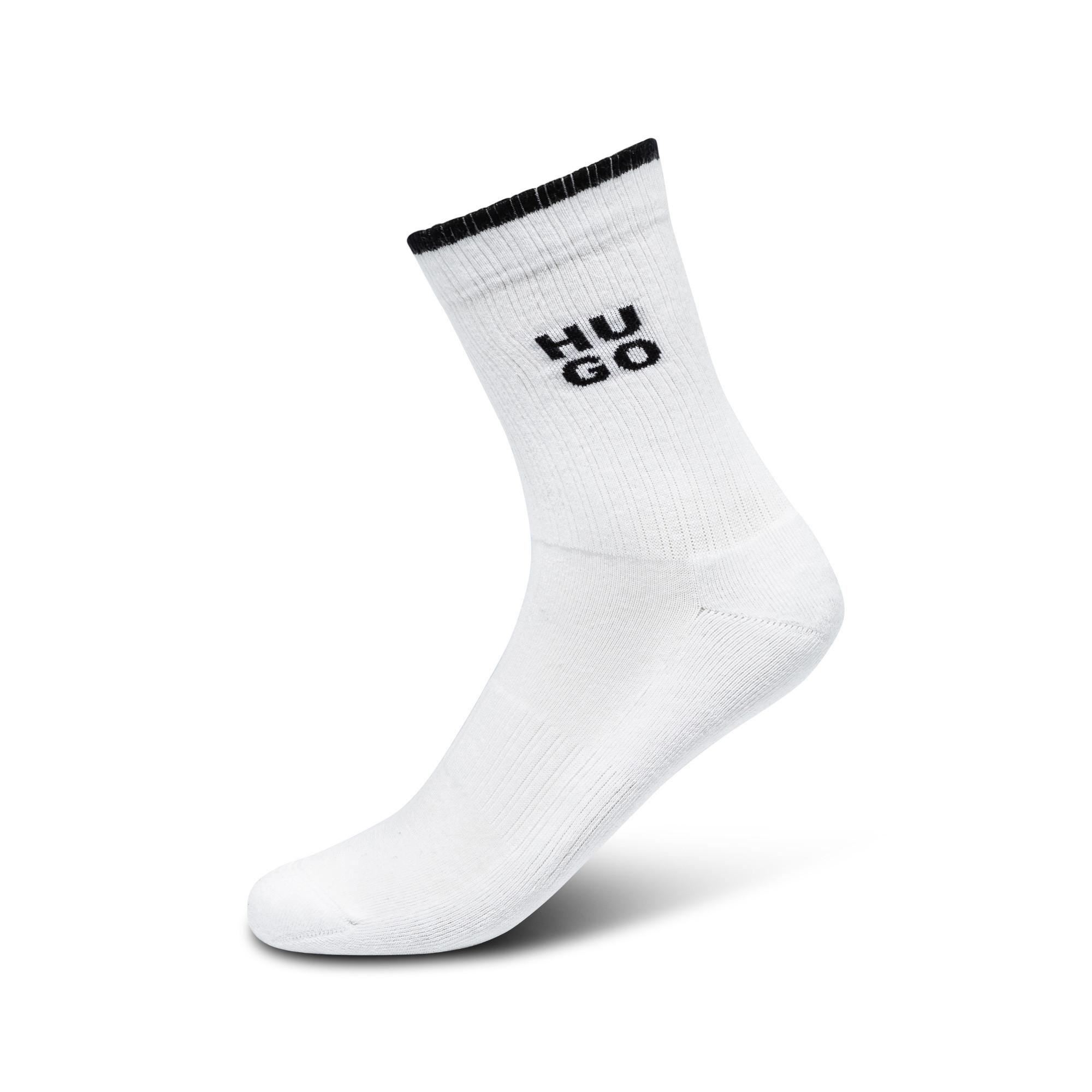 HUGO Triopack Chaussettes Courtes Côtelées  