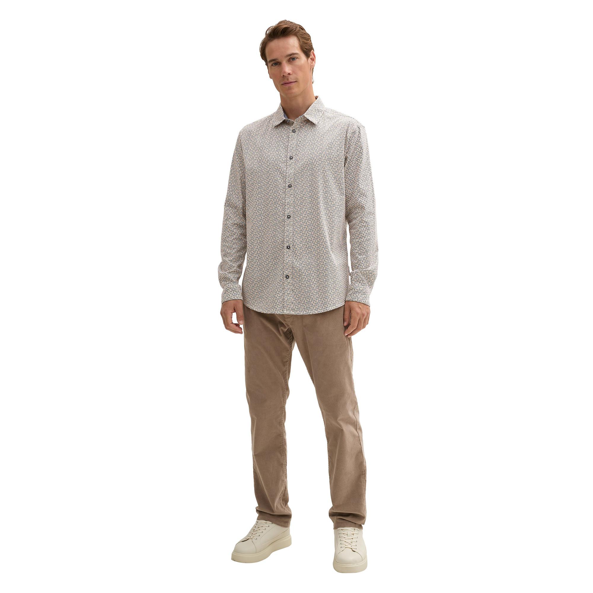 TOM TAILOR Camicia a Maniche Lunghe Fantasia  