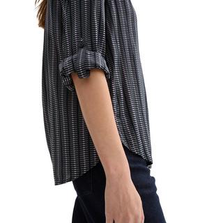 TOM TAILOR Gemusterte Langarmbluse Regular Fit  