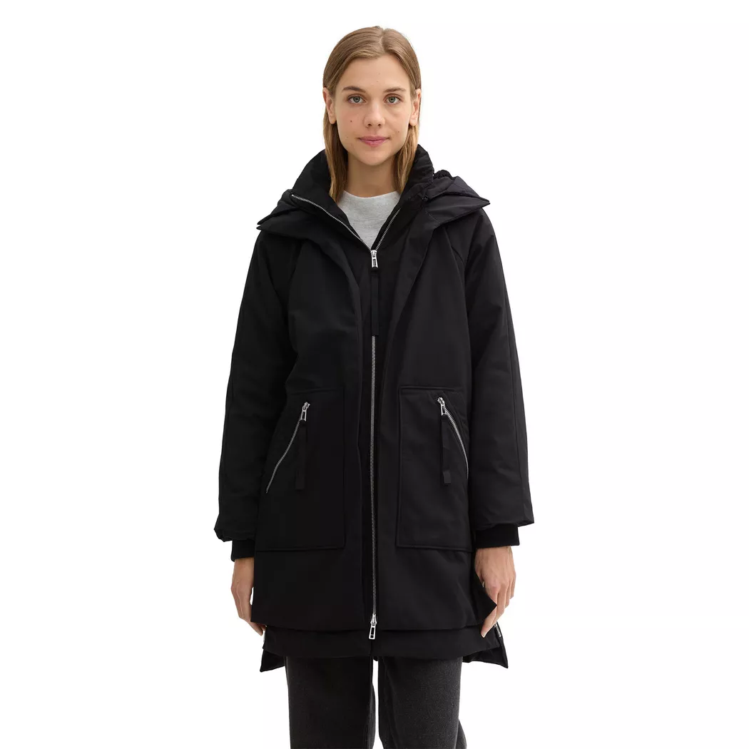 TOM TAILOR Denim - Parka, für Damen, Black, Größe XL