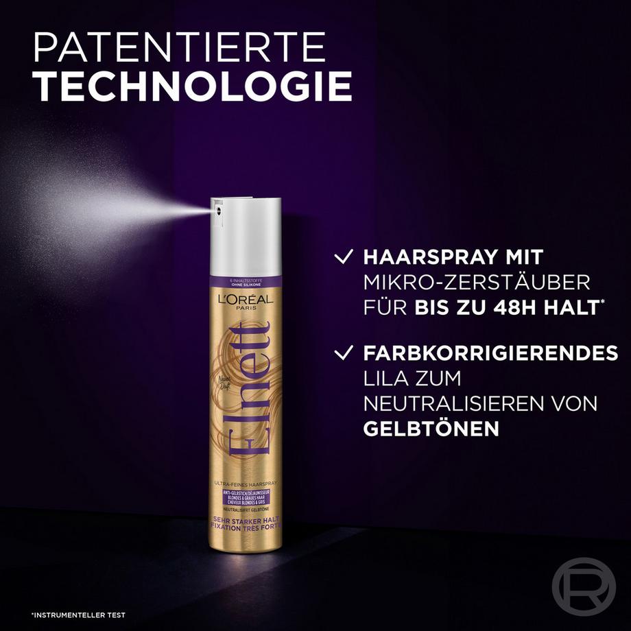L'Oréal Paris Lacca per capelli ultra-fine anti-ingiallimento Ultra-Feines Anti-Gelbstich 