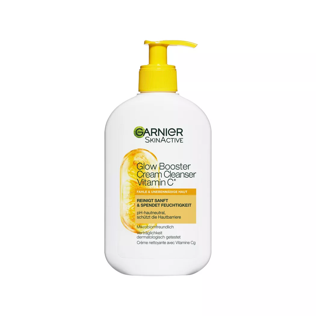 Garnier - Glow Booster Cream Cleanser Vitamin C, SkinActive, 250 ml