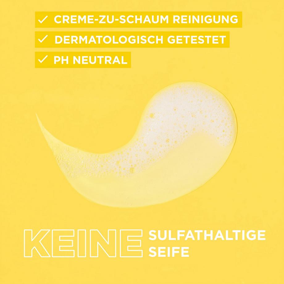 GARNIER SkinActive Glow Booster Cream Cleanser Vitamin C 