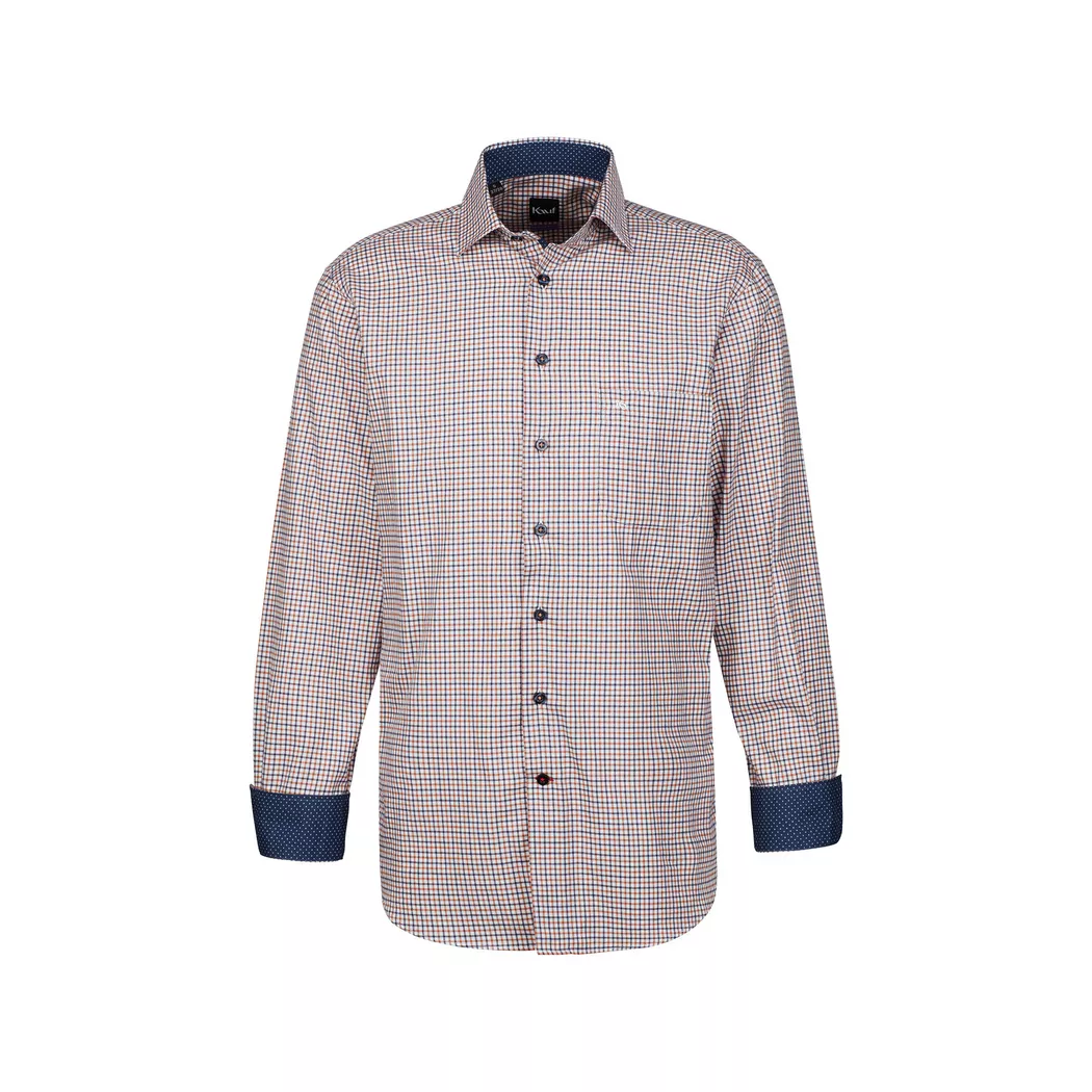 Kauf - Hemd, Regular Fit, langarm, für Herren, Braun, Größe 38