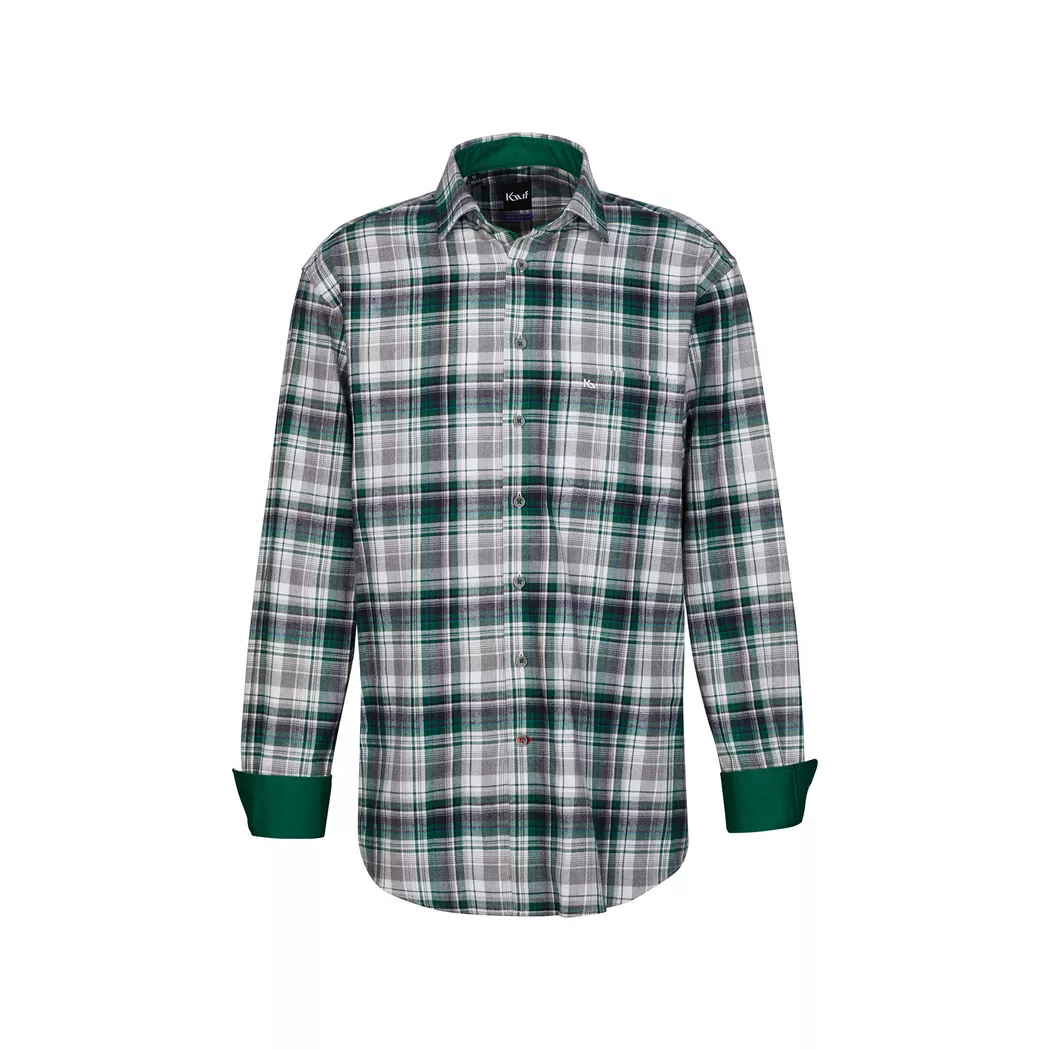 Kauf - Hemd, Regular Fit, langarm, für Herren, Grün, Größe 40
