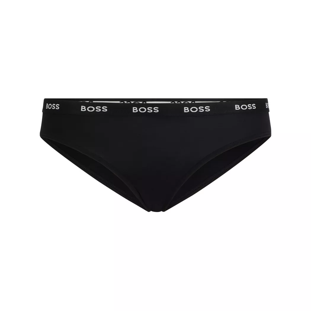 Slip BOSS "BRIEF B.PURE", Damen, Gr. S, schwarz (schwarz 001), Obermaterial: 75% Polyamid, 25% Elasthan, Unterhosen Slip, mit Spitzeneinsatz 3