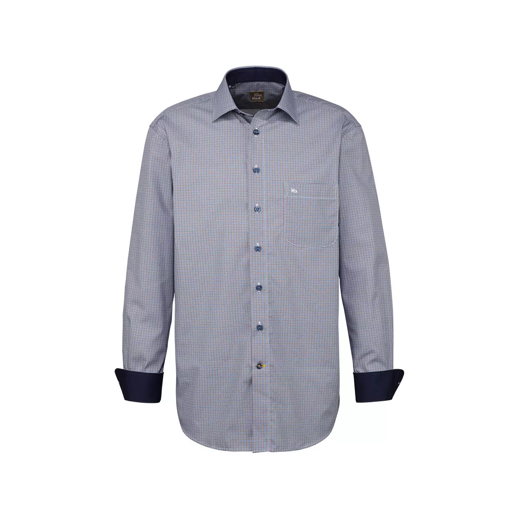 Kauf - Hemd, Regular Fit, langarm, für Herren, Blau, Größe 45