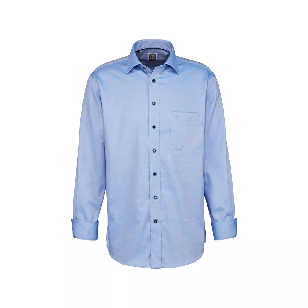 Kauf - Hemd, Regular Fit, langarm, für Herren, Blau, Größe 39