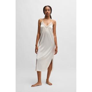 BOSS Infinite Nightie Camicia da notte in raso con pizzo  