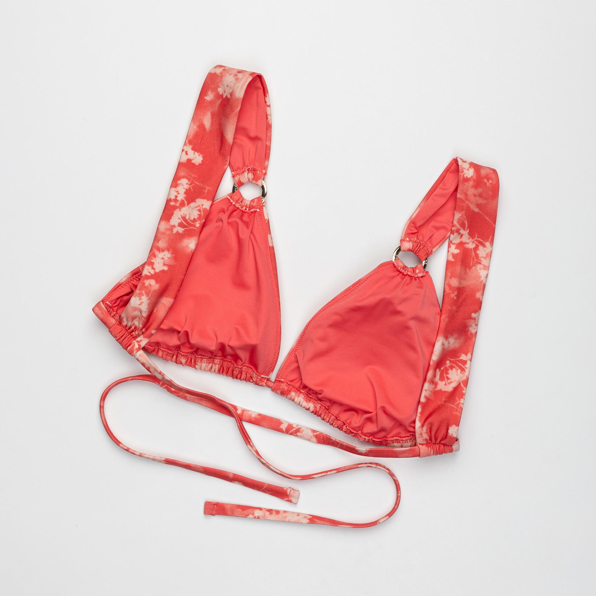 BOSS Triangel Bikini Top Blumenmuster  