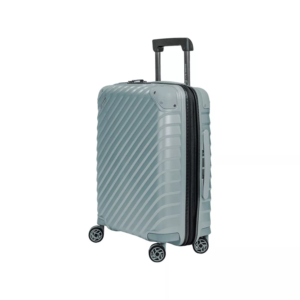 Swiss Bag Company 55 CM Hard Shell Suitcase Blue 2