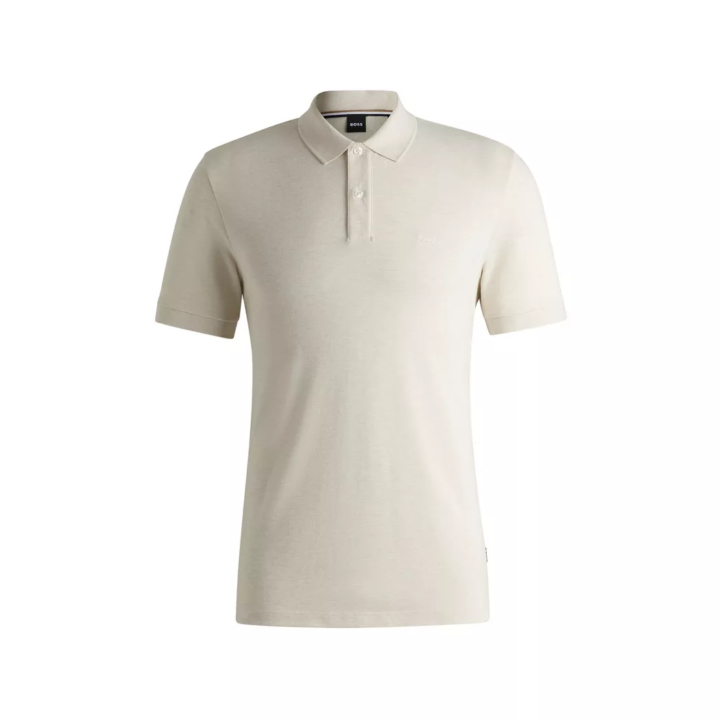BOSS BLACK Pallas Short Sleeve Polo Shirt Ecru L