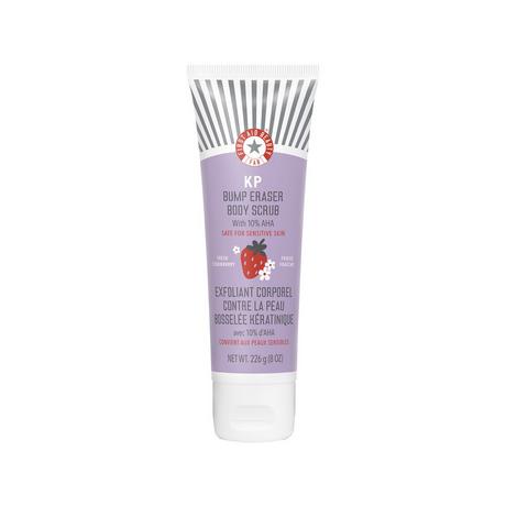 FIRST AID BEAUTY  KP Body Scrub Strawberry - Gommage corps douceur immédiate AHA à la Fraise 