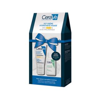 CeraVe Crema viso idratante SPF 50 + Gel detergente schiumogeno Set natalizio 