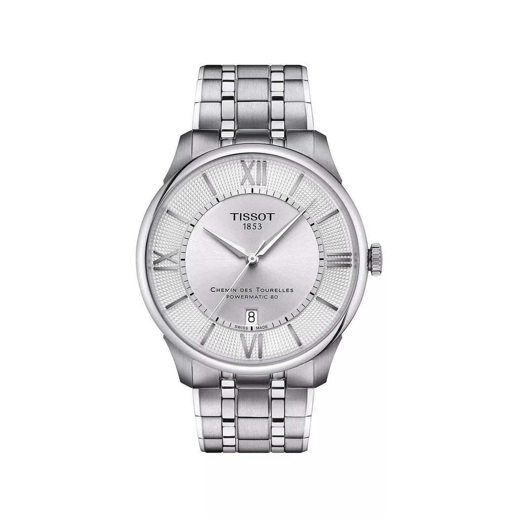 Tissot - Automatikuhr,  Chemin Des Tourelles, 42mm, Silber