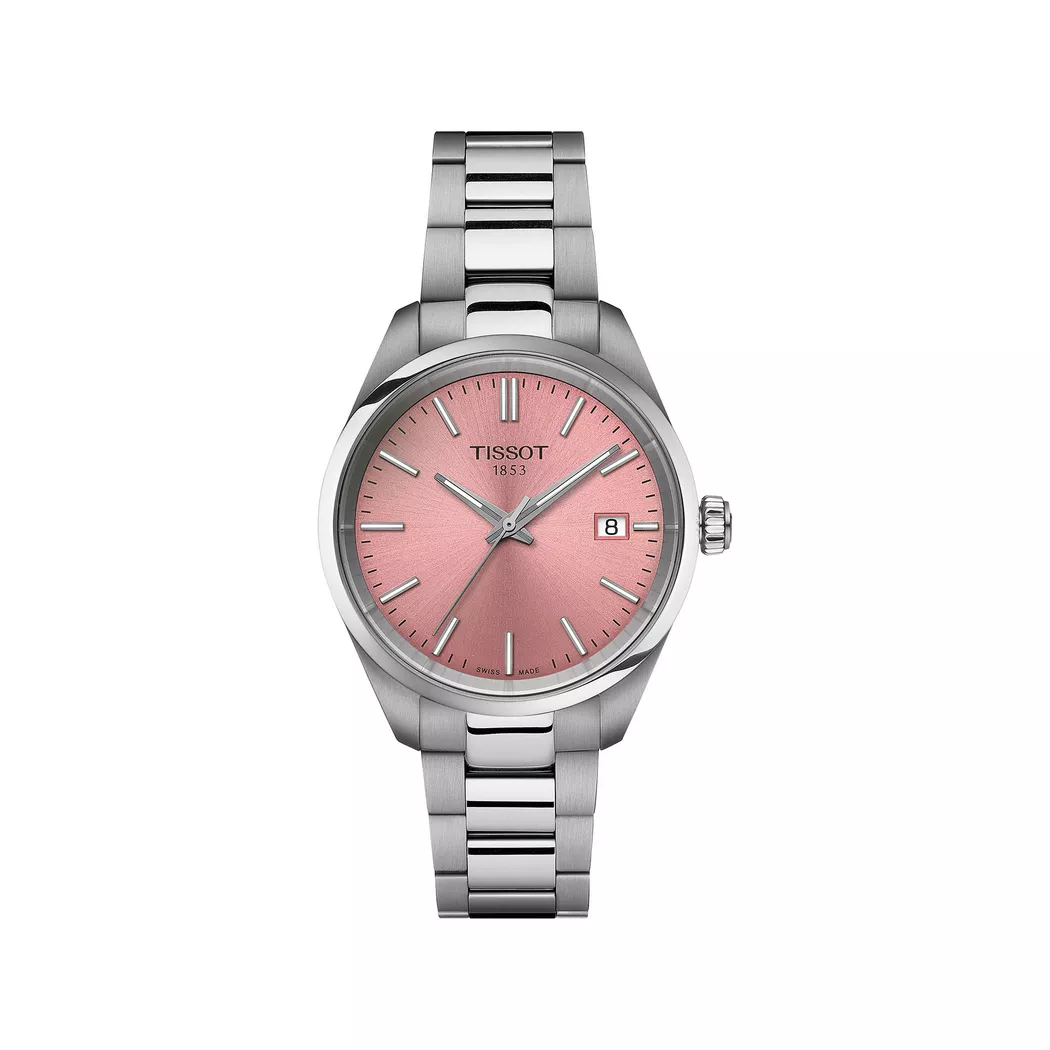 Tissot PR 100 Quartz 34mm Pink Dial Steel Women's Watch T150.210.11.331.00 silver  female 6